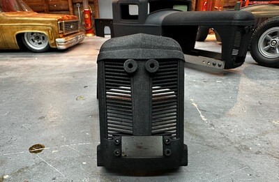 New Design Tractor Grill with full Hood for the Ossum Designs rat rod cab