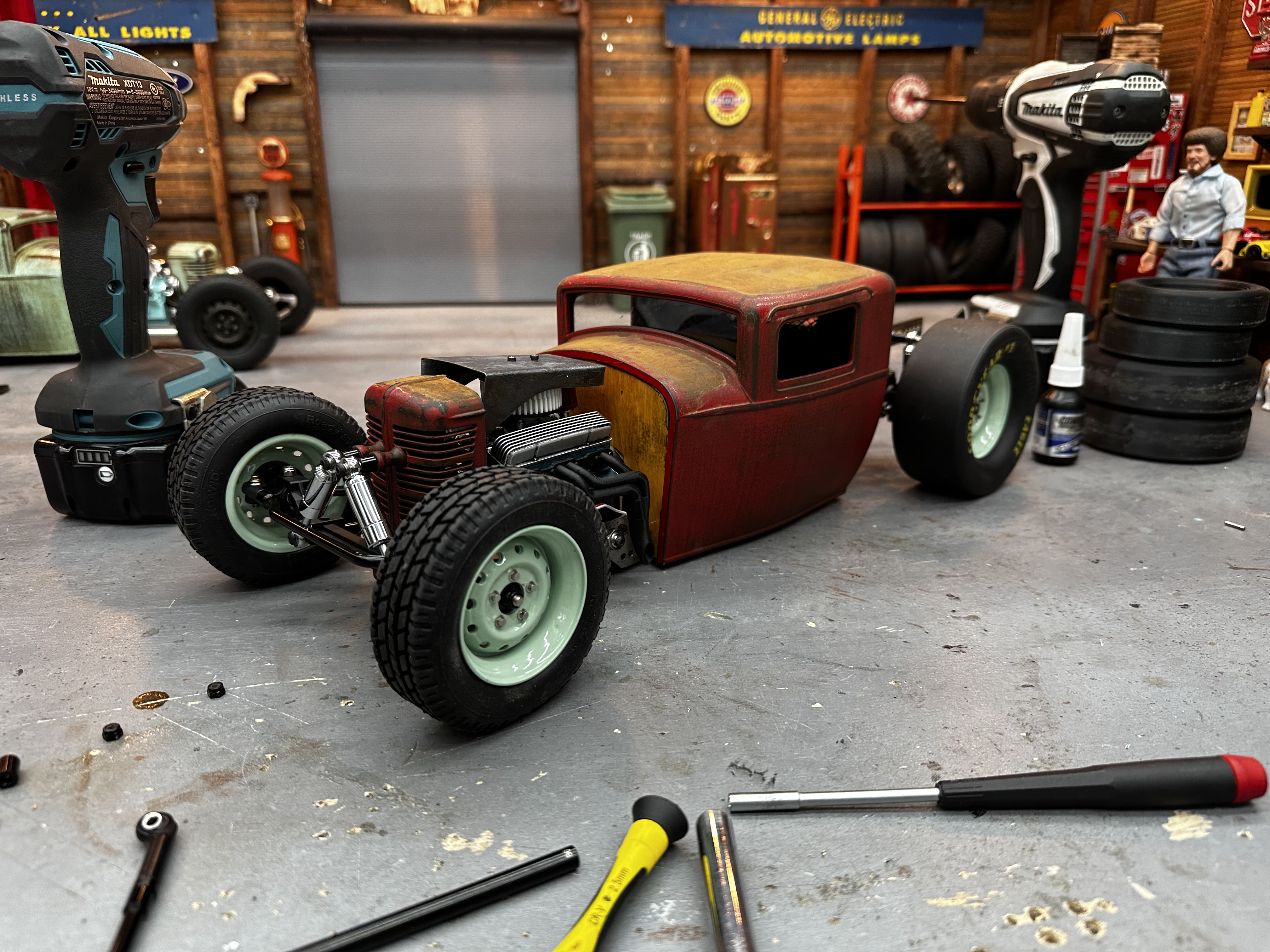1 10 Super Short RC Rat Rod Chassis Builders Kit MJF