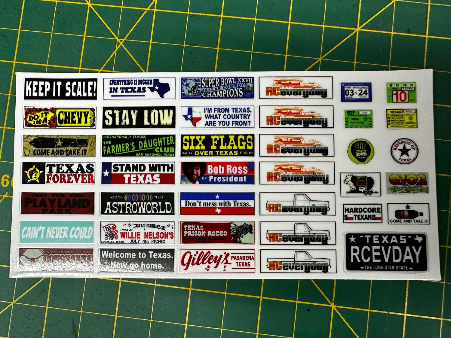 Rceveryday Bumper Sticker Sheet