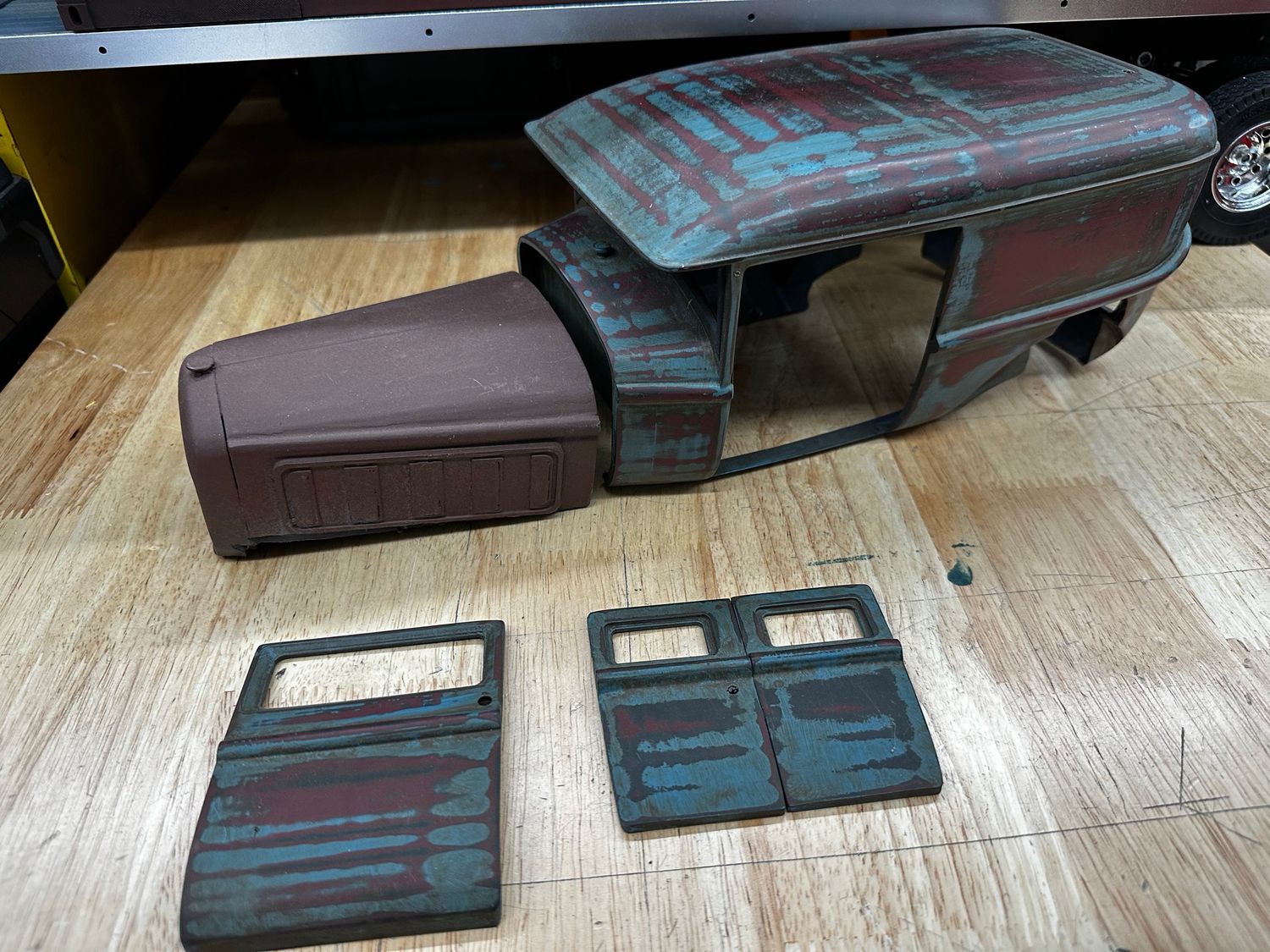 Older Custom Rat Rod Body, opening doors