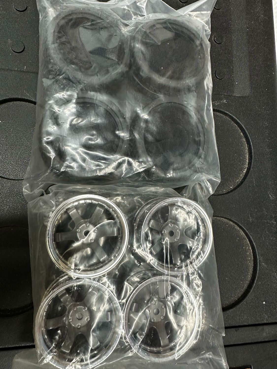 Set of 1.9 Wheels and Rubber Tires, New Sealed