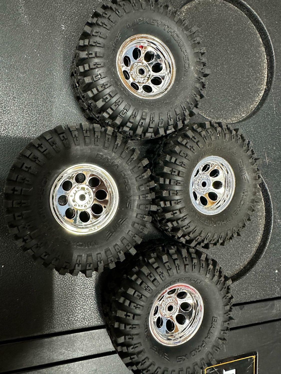 TRX4M High Trail Factory Wheels and Tires, New Traxxas