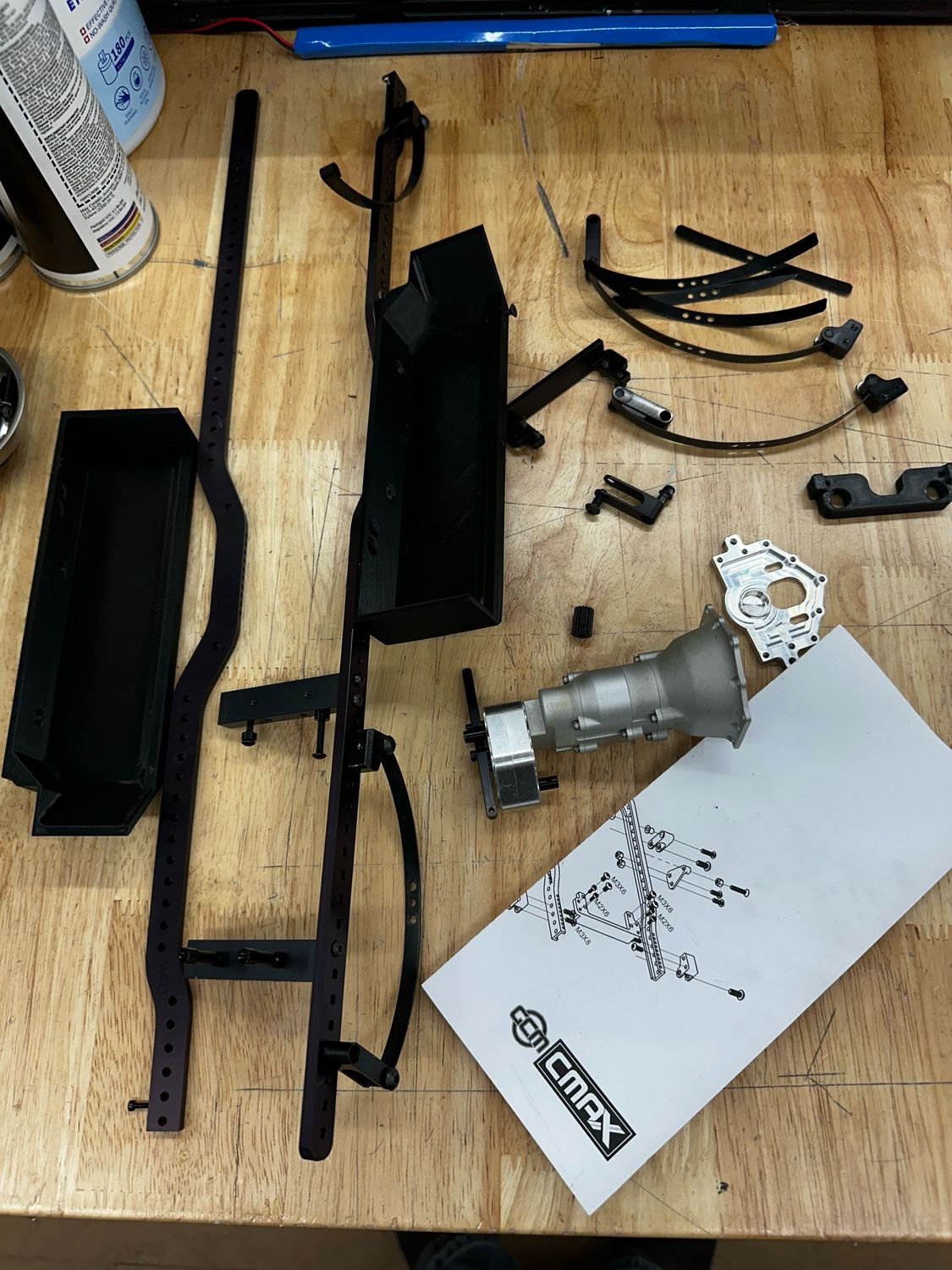 GCM racing C max chassis kit, No Axles