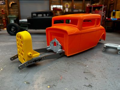 Hot Rod V2 Grill w speed hole design, Black ABS Print