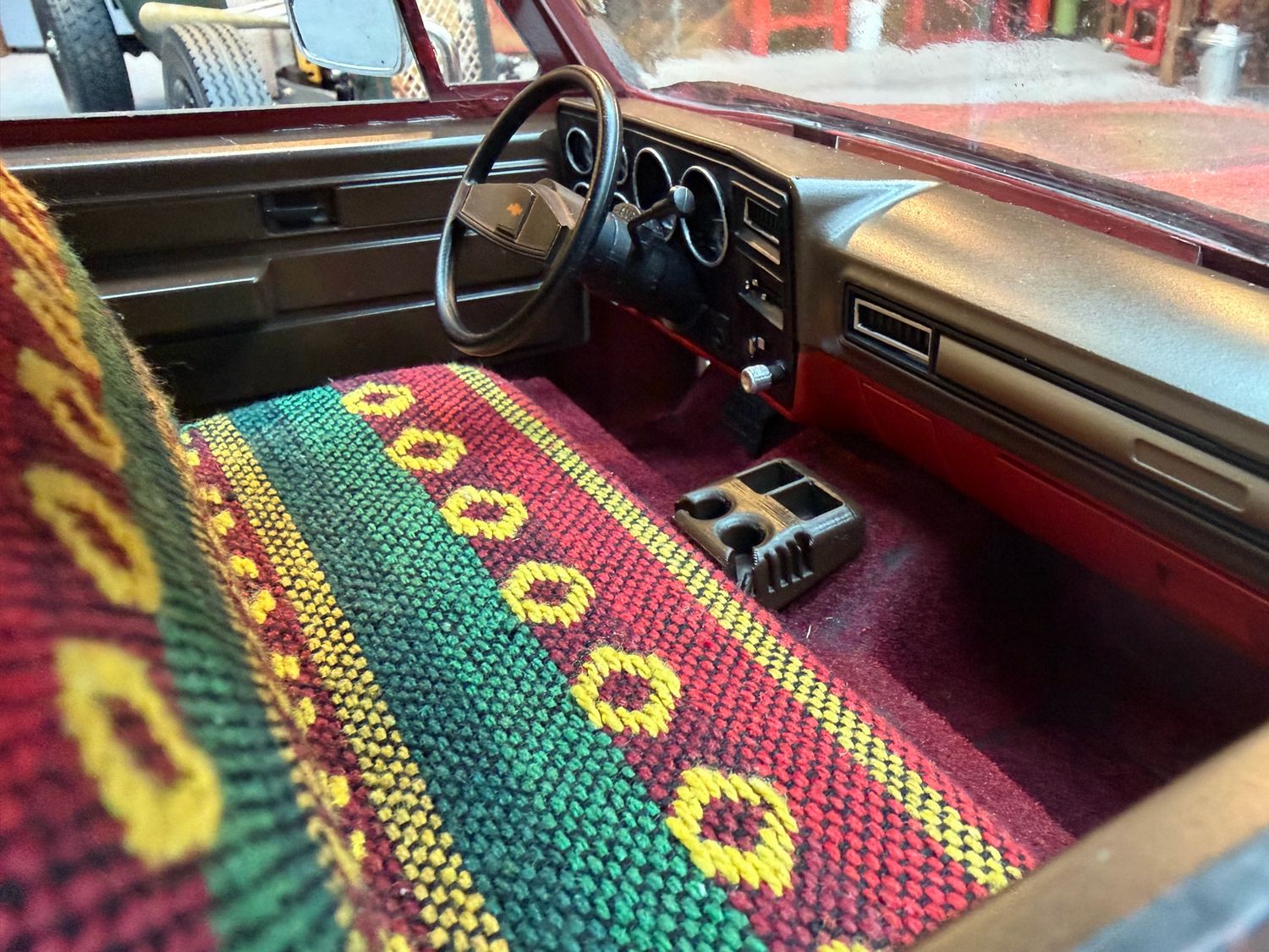 ABS Printed Retro Cup Holder for RC4wd Chevy Interiors