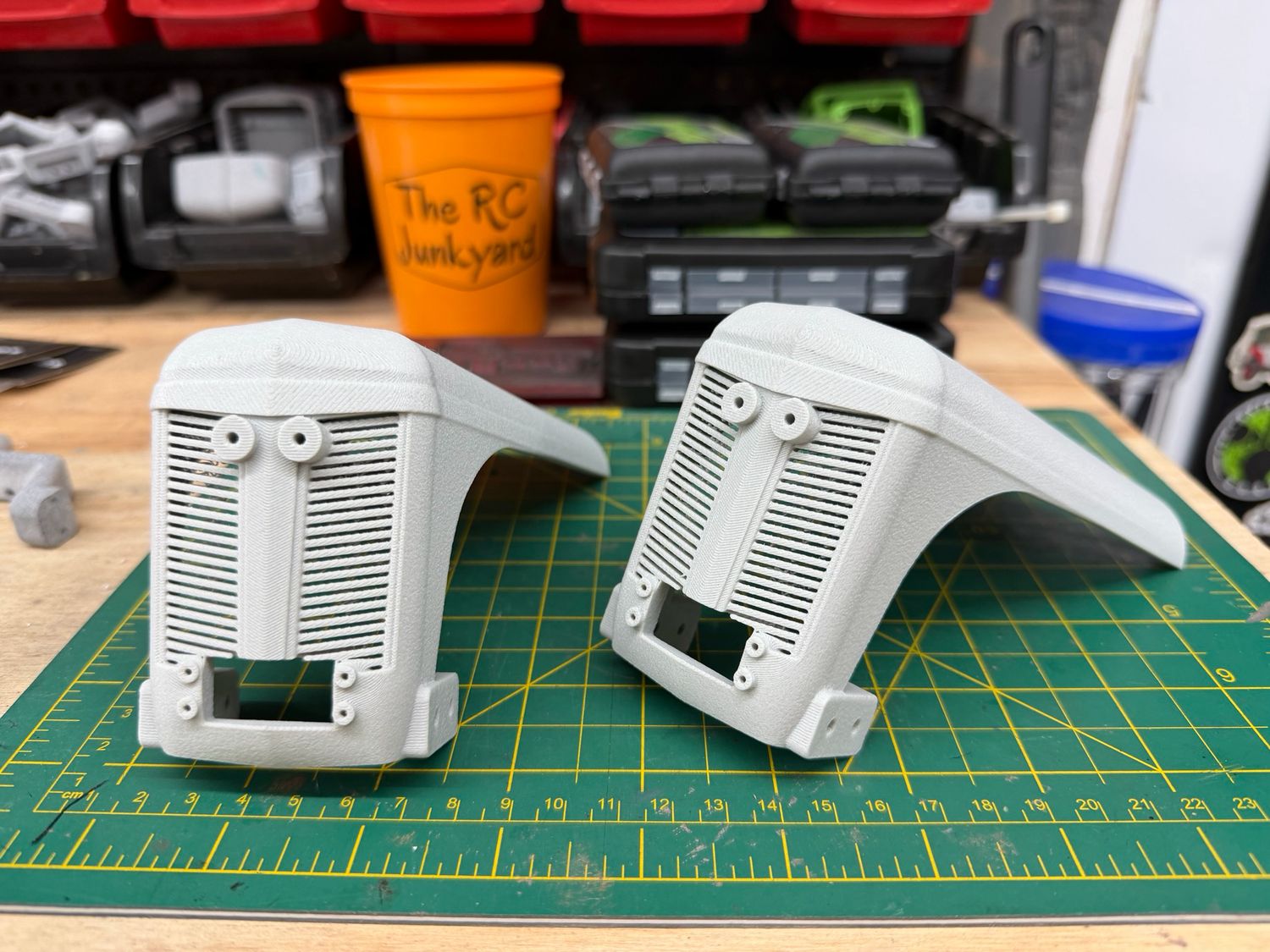 Rat Rod Ferguson Style Grill with hood, ABS-GF (doesnt fit Hot Rods, only ratrod cabs)