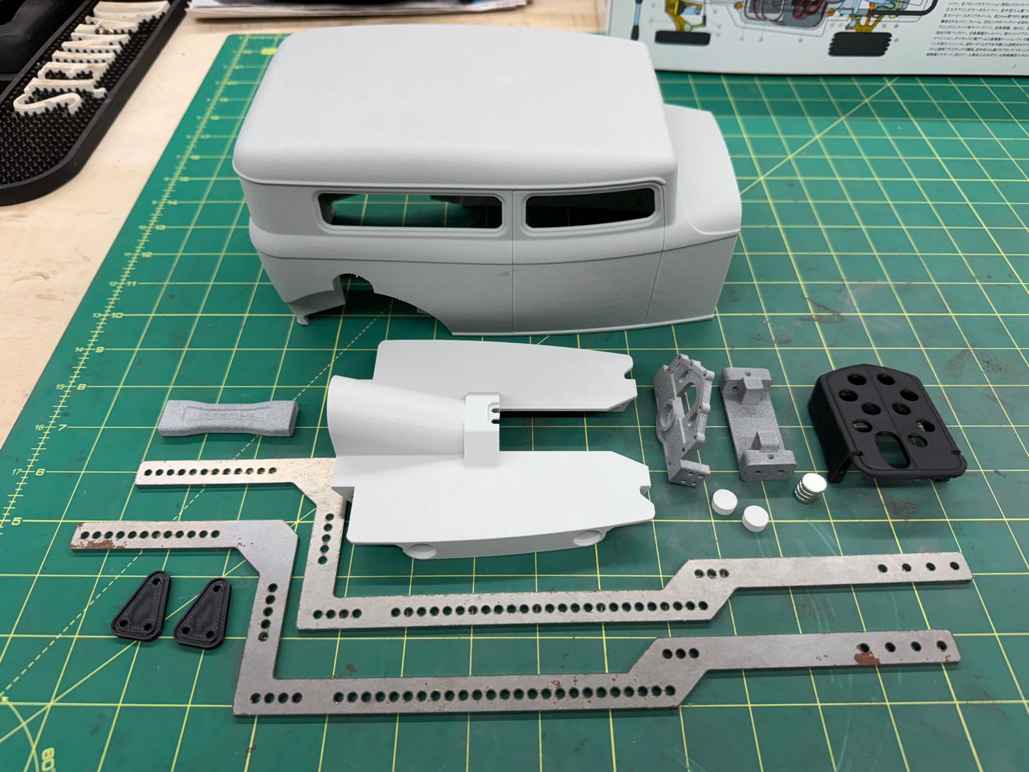 New Rat Rod ABS-GF SEDAN Kit w/ Chassis Kit