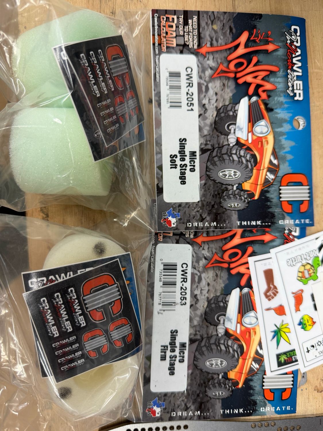Crawler innovation micro foams 2 soft 2 firm