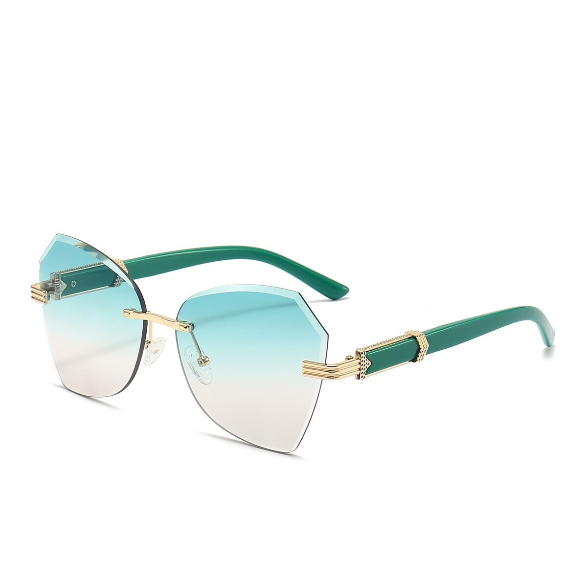 New Rimless Polygonal Ladies Sunglasses