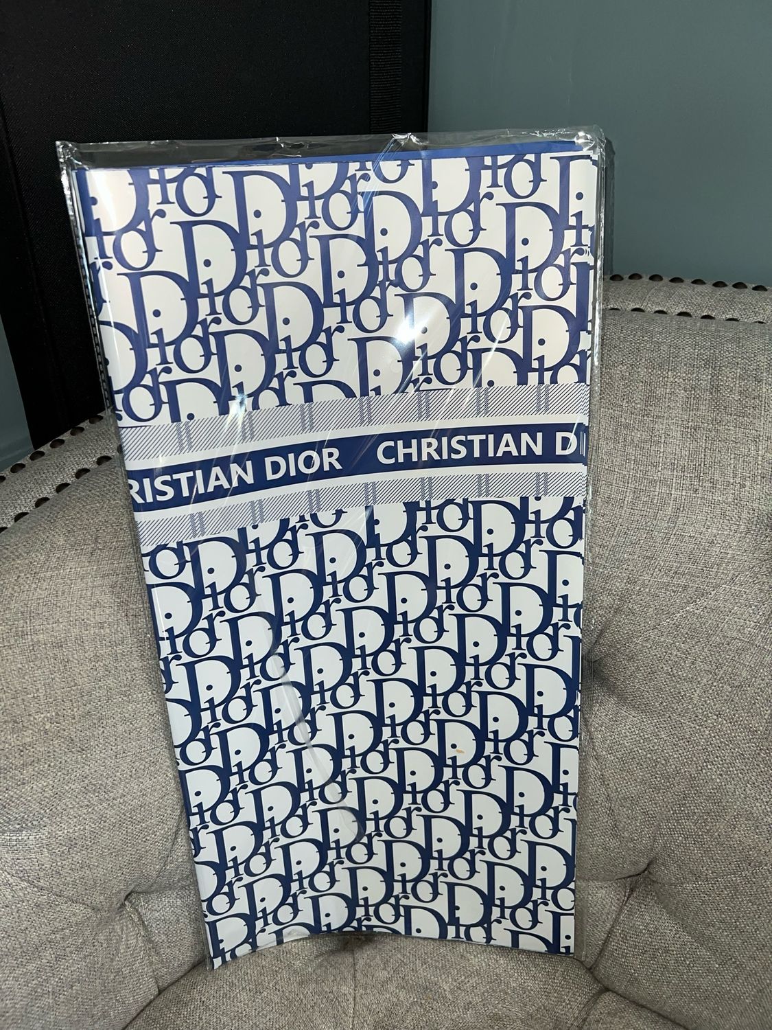 1 Bag 20 Sheets Dior Blue Flower Paper