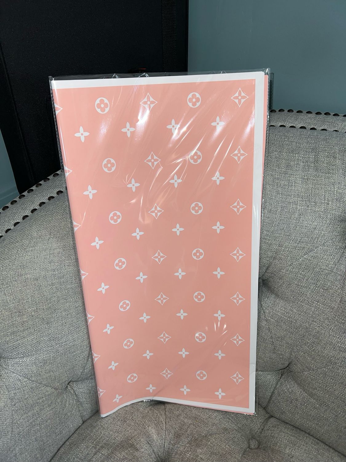 1 Bag 20 Sheets LV PINK ORANGE Flower Paper