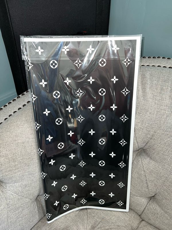 1 Bag 20 Sheets LV Black Flower Paper