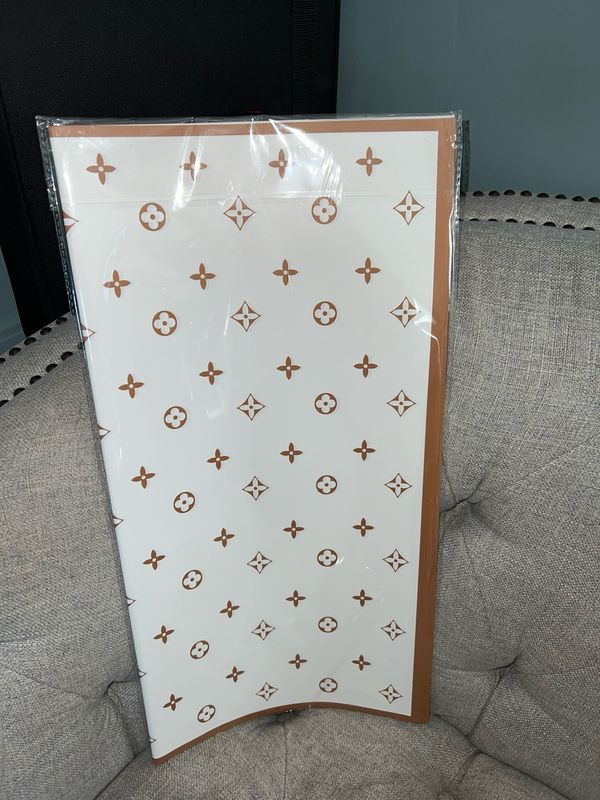 1 Bag 20 Sheets LV Brown Flower Paper