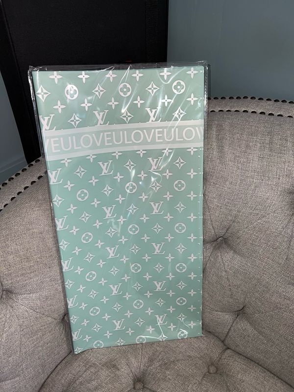1 Bag 20 Sheets Love LV Agua Flower Paper