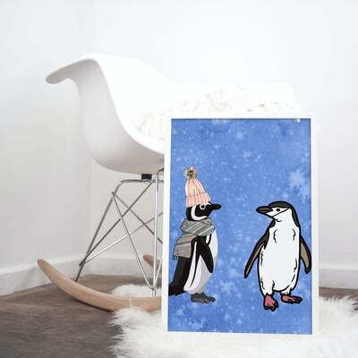 Moe the Penguin Meets Cousin Marvin Digital Print #1