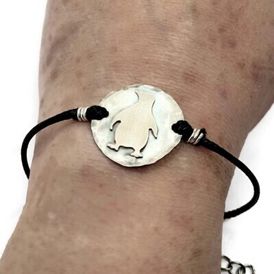 Moe the Penguin Sterling Silver Penguin Bracelet