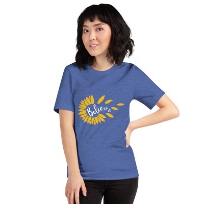 Believe Sunflower Unisex t-shirt