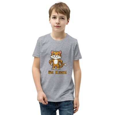 Jay the Tiger Be Kind! Youth Short Sleeve T-Shirt
