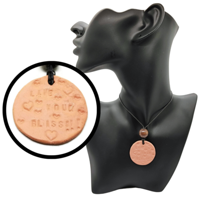 Live Your Bliss Aromatherapy Terra Cotta Necklace