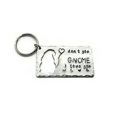 Don&#39;t you Gnome I love you keychain