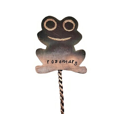&quot;Gigget&quot; the Frog Mini Herb Marker &quot;ROSEMARY&quot;