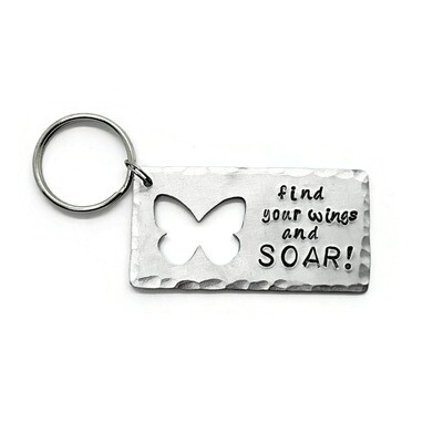 Find Your Wings and Soar Keychain