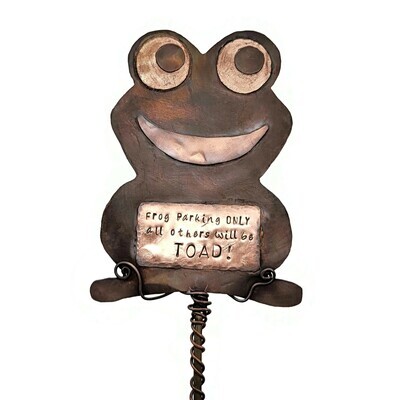 &quot;Dimbuckle&quot; the Frog Only Parking all others will be TOAD Sign