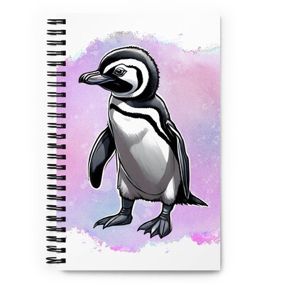 Baby Moe the Penguin Spiral notebook
