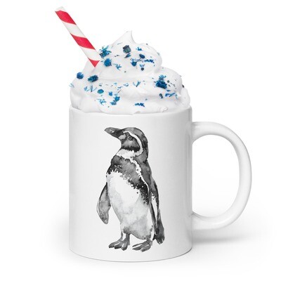 Watercolor Moe the Penguin Mug