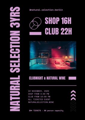 NATURAL SELECTION 3rd Birthday