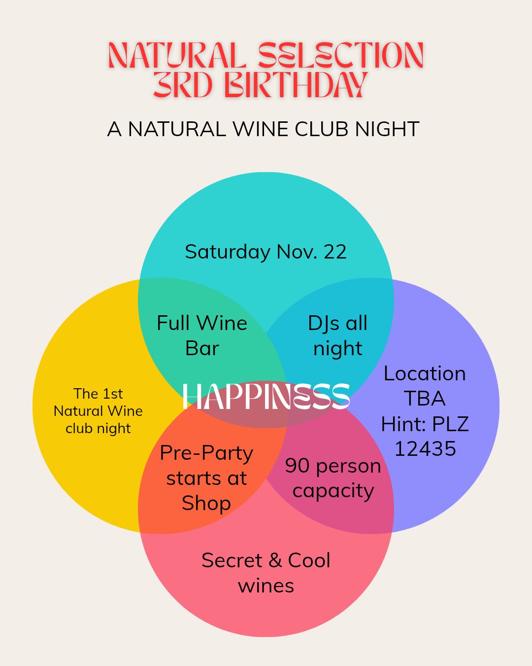 NATURAL SELECTION 3rd Birthday