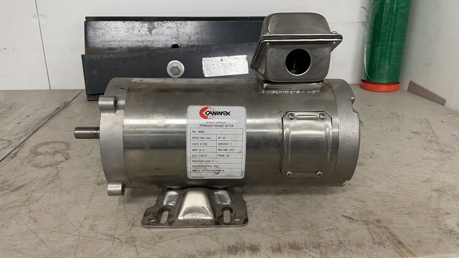 12 volt DC salt spreader motor