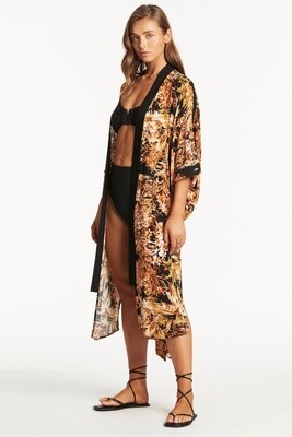 Sea Level Troppica Kimono Cover Up