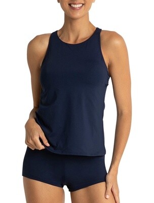 Sunseeker Basix Mast High Neck Singlet - Ink