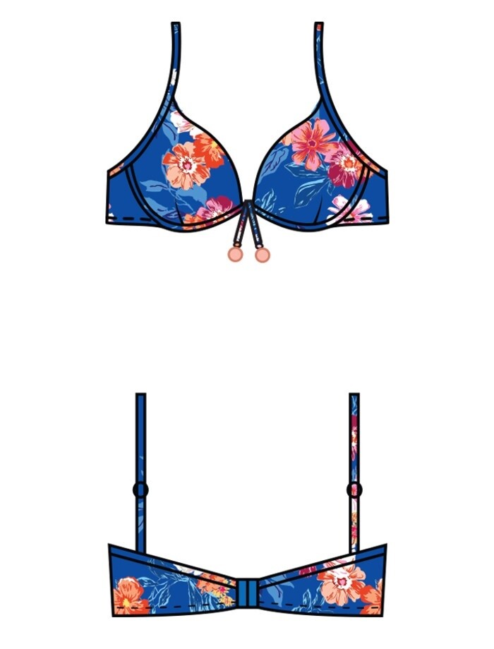 Baku Mauritius Booster Bra Bikini Top