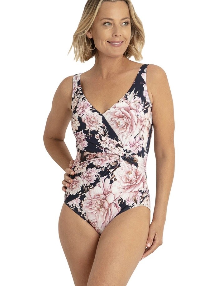 Jantzen Chiara Gathered Twist 1Pc - Navy