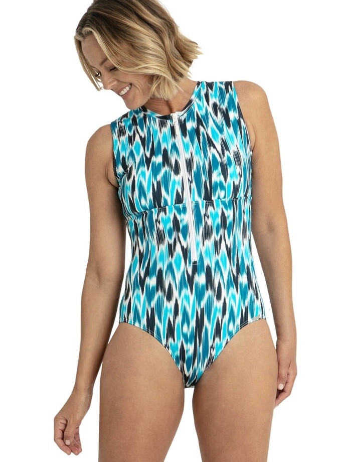 Jantzen Cloud Nine Active Zip Front Mast 1Pc Arctic