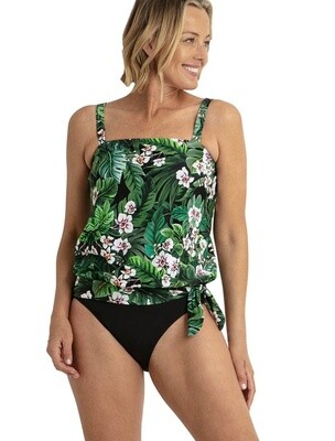 Jantzen Select Blouson 2Pc - Black Leaves