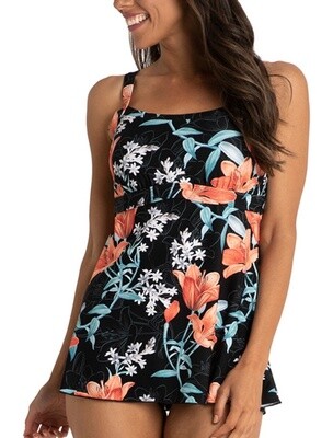 Jantzen Lily Garden Mast Swing Singlet - Black