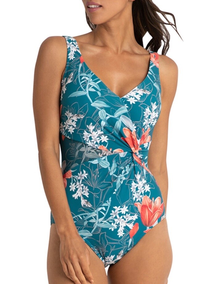 Jantzen Lily Garden Gathered Twist 1Pc - Jewel