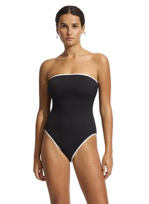 Seafolly Beach Bound DD Bandeau One Piece