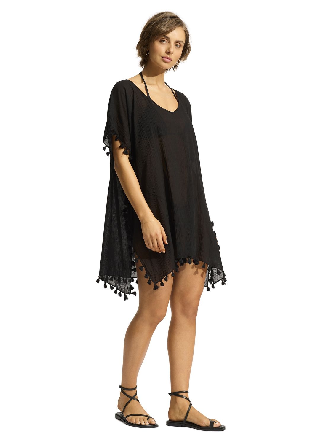 Seafolly Amnesia Kaftan, Colour: Black, Size: O/S
