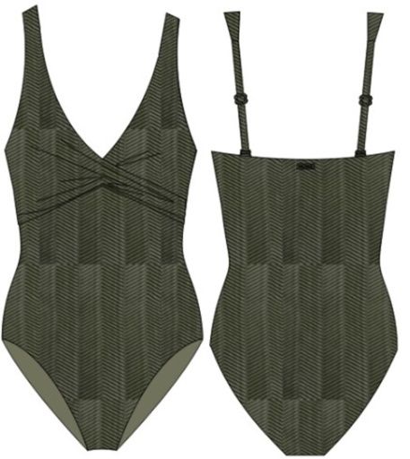 caracus cross front multifit one piece, Size: AU12/US8