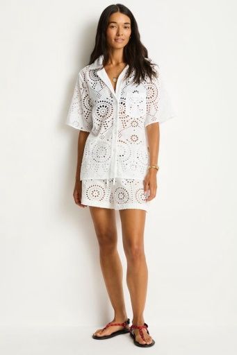 ibiza bowling shirt, Colour: white, Size: XS