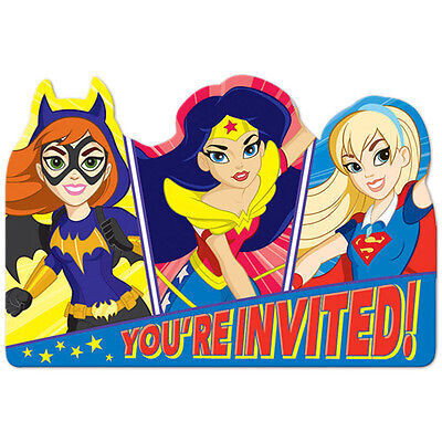 Invitations-Super Hero Girl-8pk