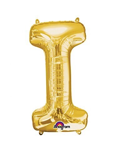 Foil Balloon-Letter I-Gold-32&#39;&#39;