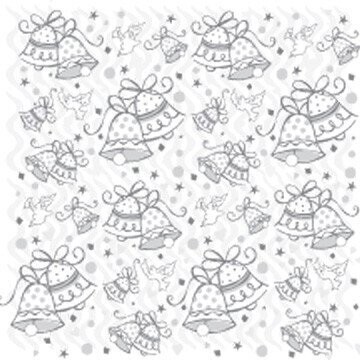 Gift Wrap-Wedding Bells-1pkg-5ft x 30ft