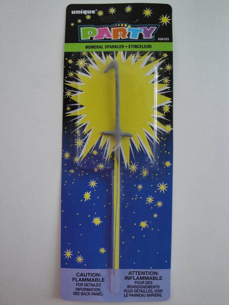 Sparkler- Numeral #1-7&quot;