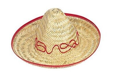 Sombrero Hat- Kids Size (13&quot; Wide)