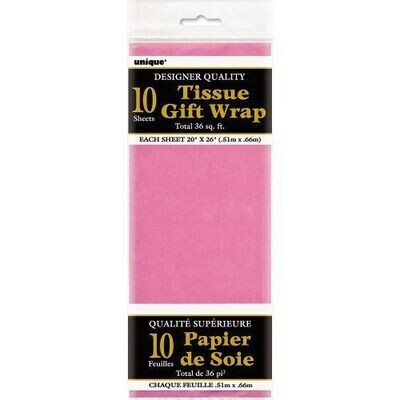Tissue Gift Wrap-Hot Pink-10 Sheets (20&quot;x26&quot; Each)